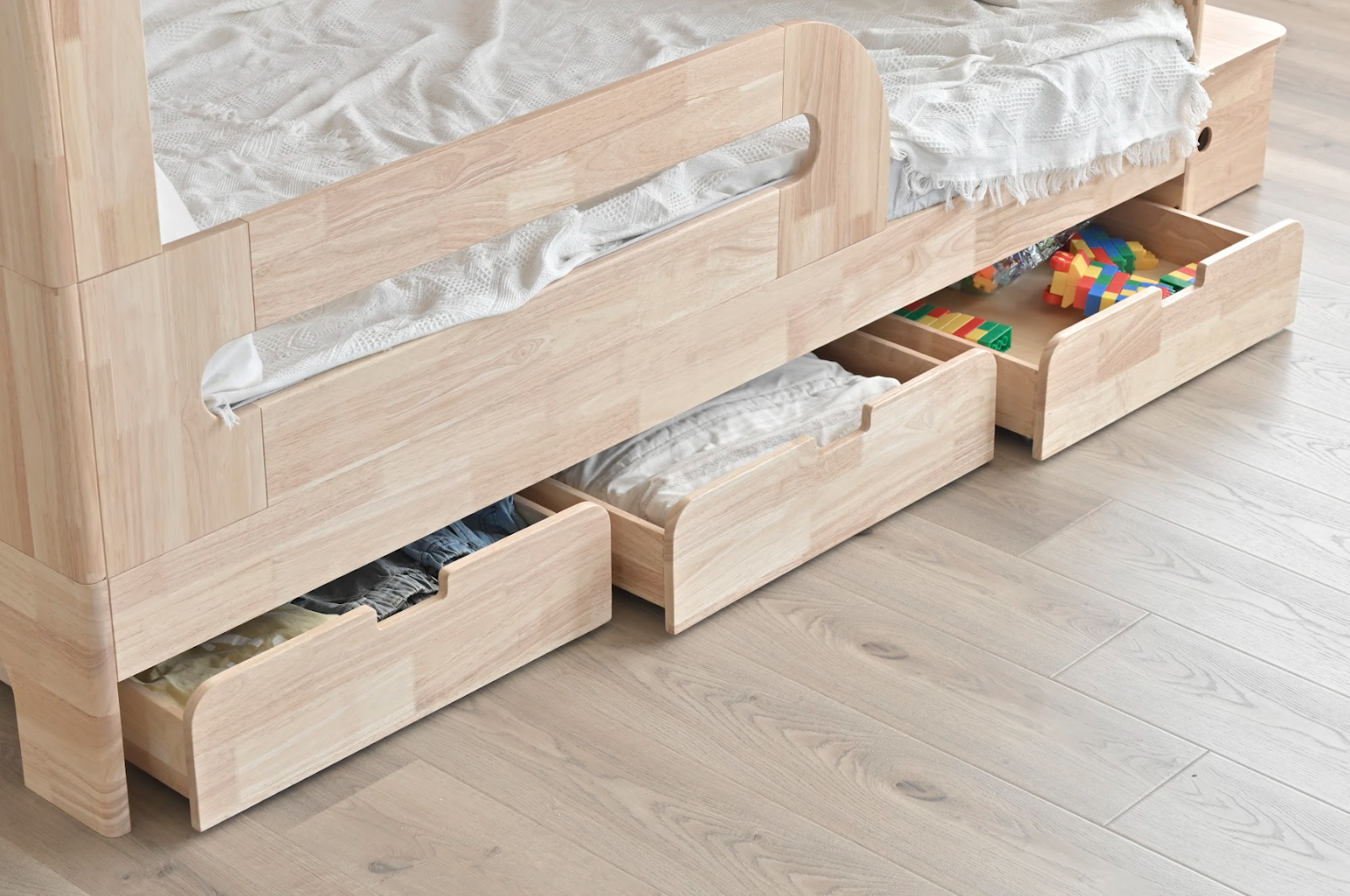 Bunk Bed With Drawer Storage Compartment