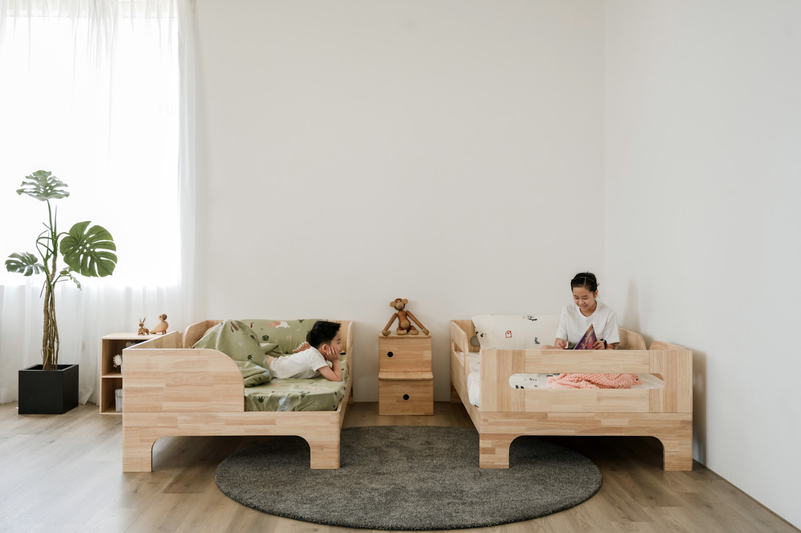 Single over single bunk bed become 2 single bed