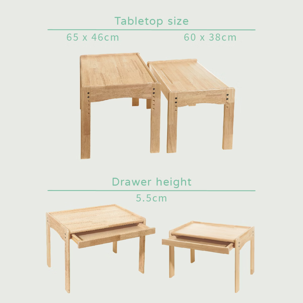 Toddler table and chairs adjustable